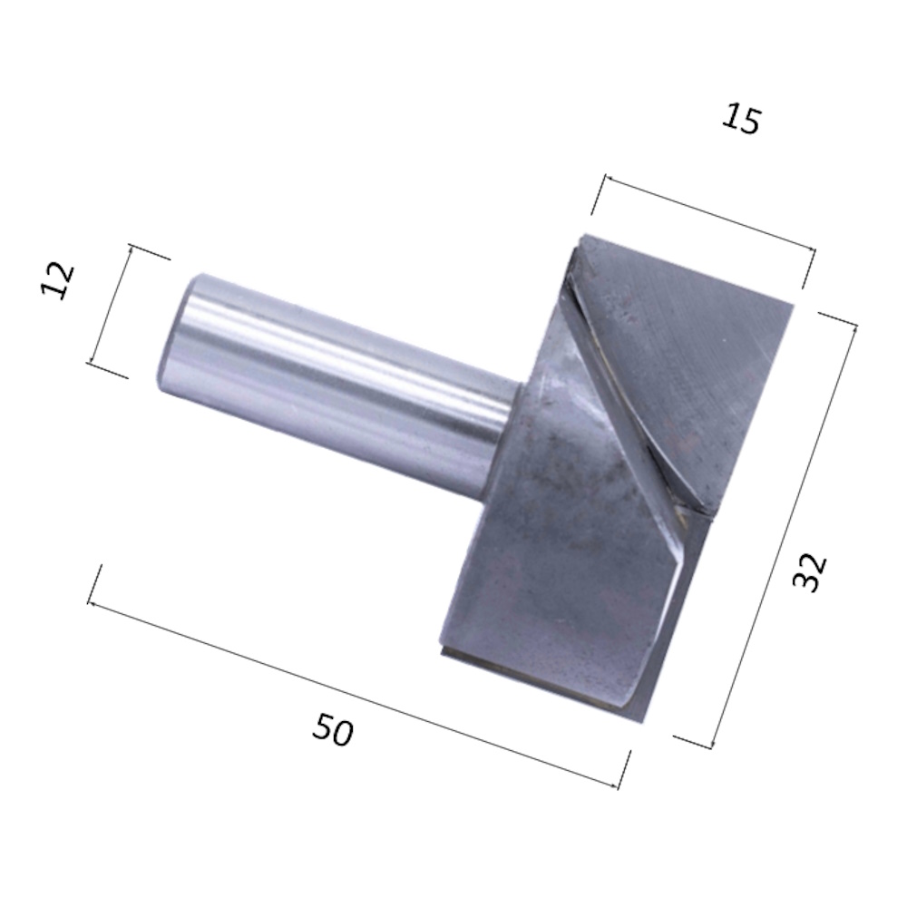 Фреза фасонная прямая для выравнивания поверхности DJTOL NQD1232 для станка ЧПУ