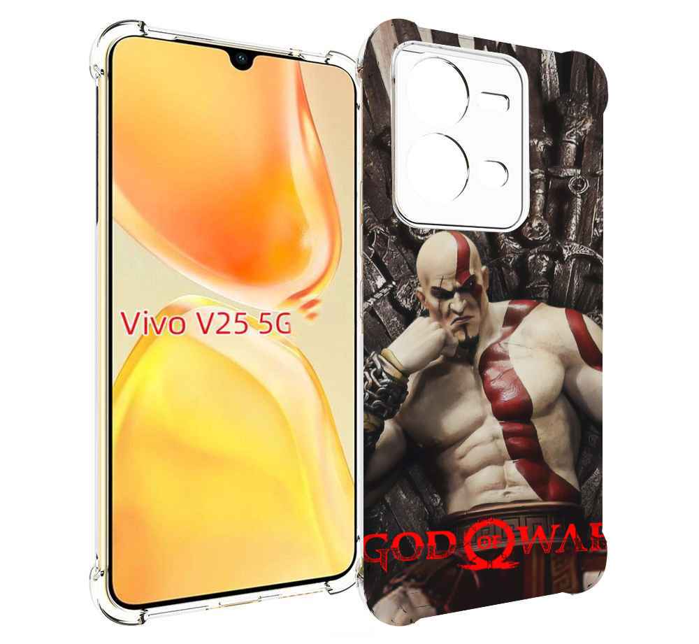 

Чехол MyPads God of War Кратос для Vivo V25 5G / V25e, Прозрачный, Tocco