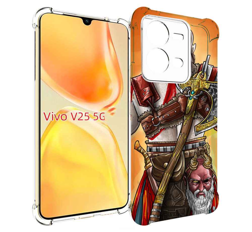 

Чехол MyPads God of War для Vivo V25 5G / V25e, Прозрачный, Tocco