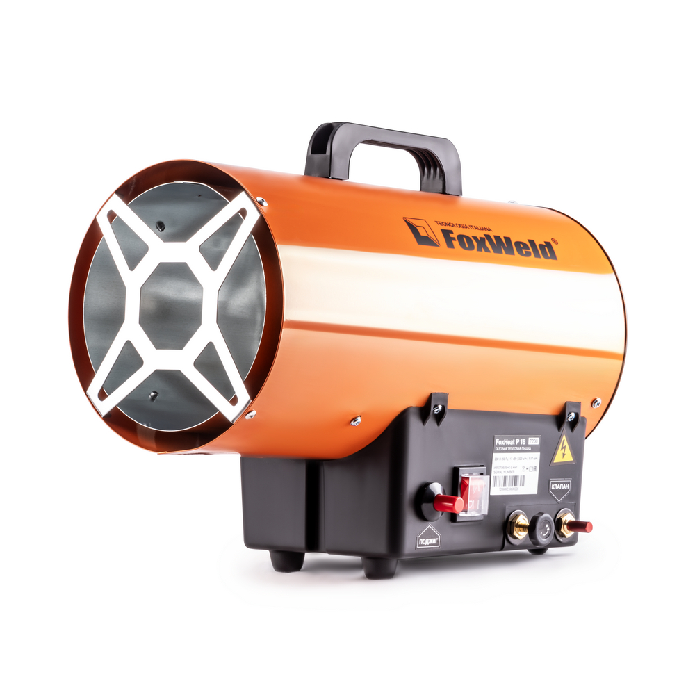 

FoxWeld Газовая тепловая пушка FoxHeat P 18, Оранжевый, Газовая тепловая пушка FoxHeat P 18