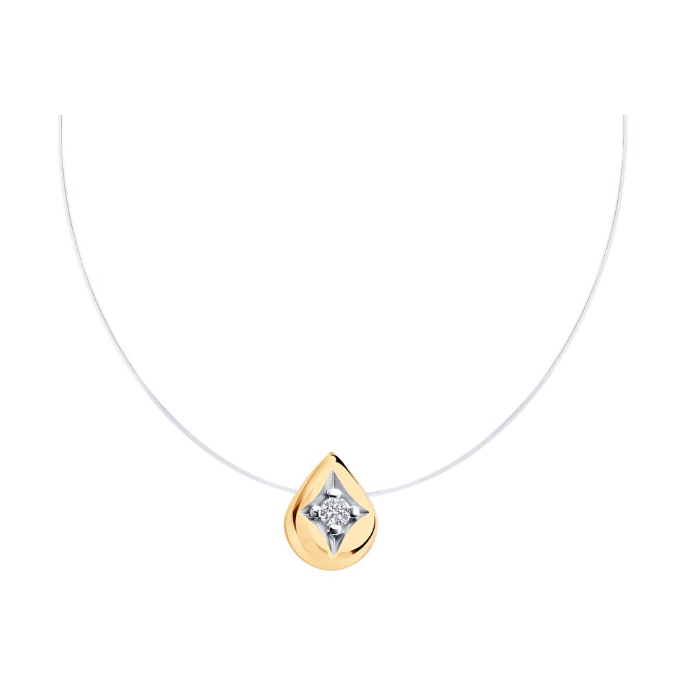 

Колье из серебра 50 см Diamant 93-170-02194-1, фианит, 93-170-02194-1