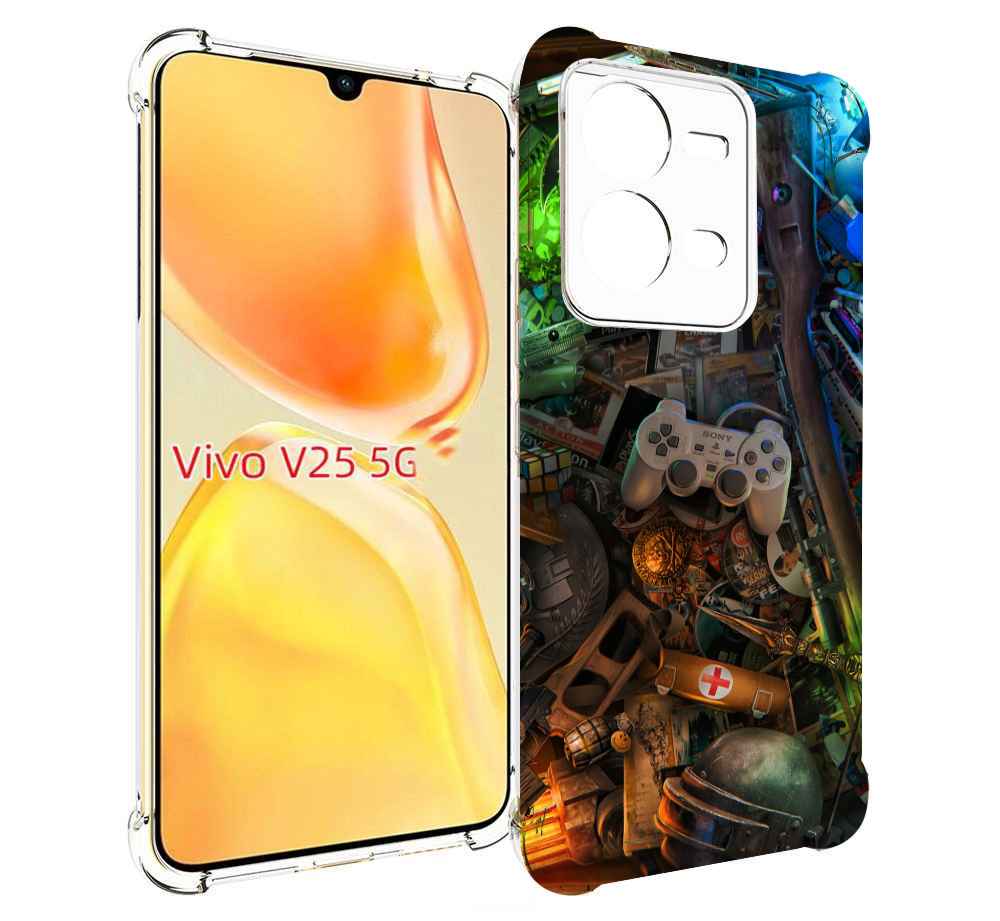 

Чехол MyPads JlaMBcPa6eM для Vivo V25 5G / V25e, Прозрачный, Tocco