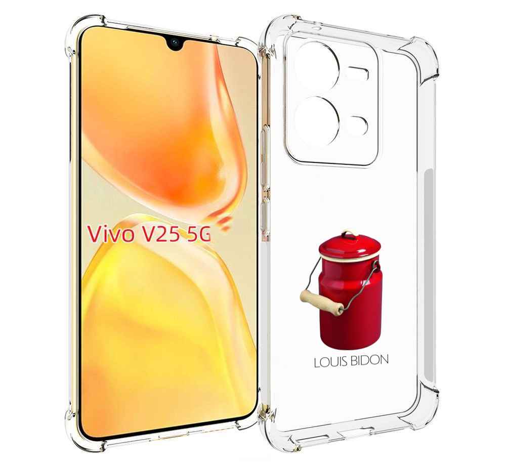 

Чехол MyPads Louis-bidon для Vivo V25 5G / V25e, Прозрачный, Tocco