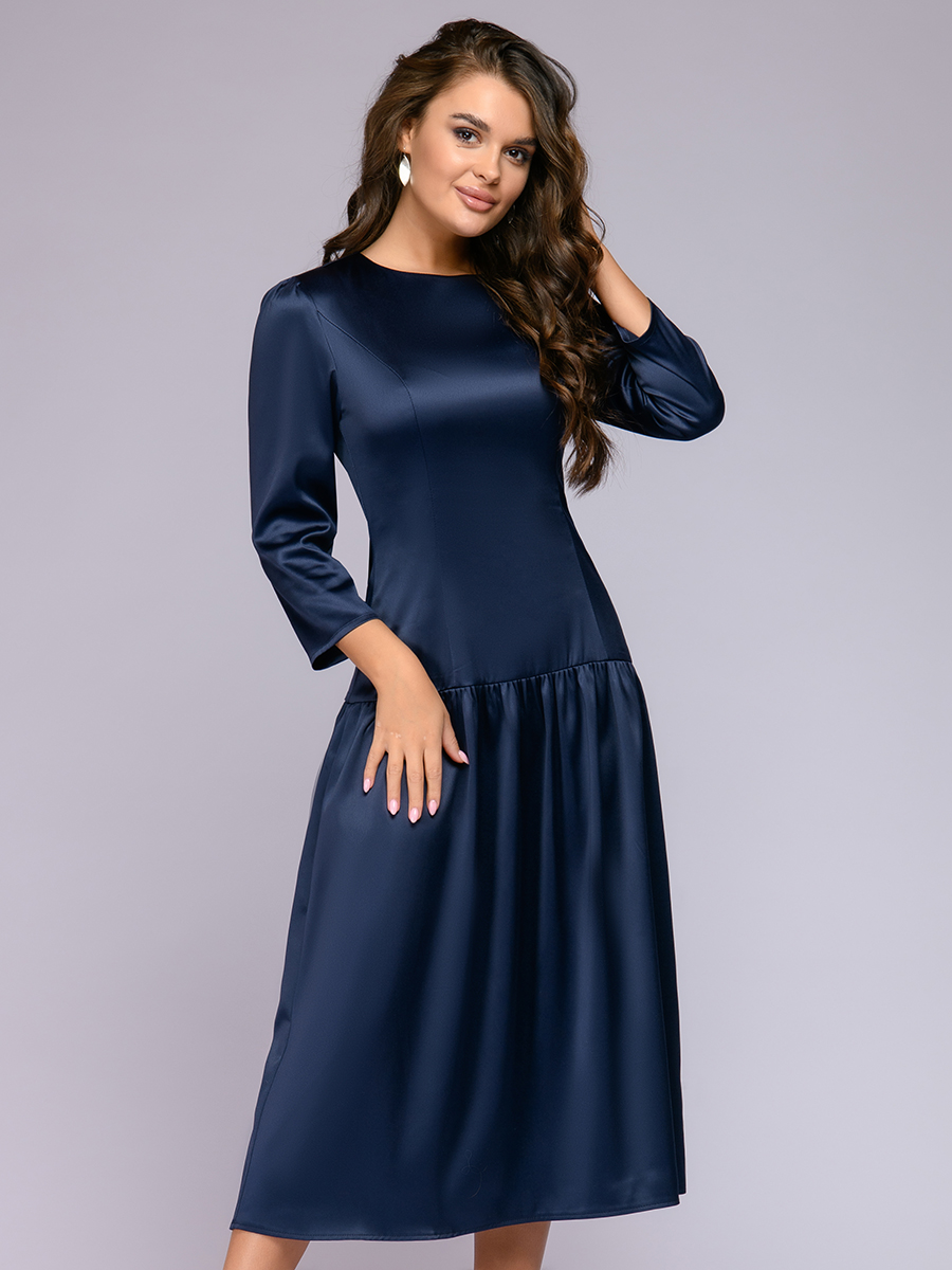 фото Платье женское 1001dress 0122001-02307bk синее 40