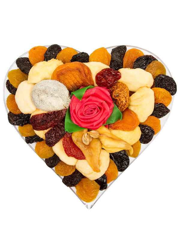 фото Подарочный набор из сухофруктов "сердце", 500 гр eco food - полезный продукт