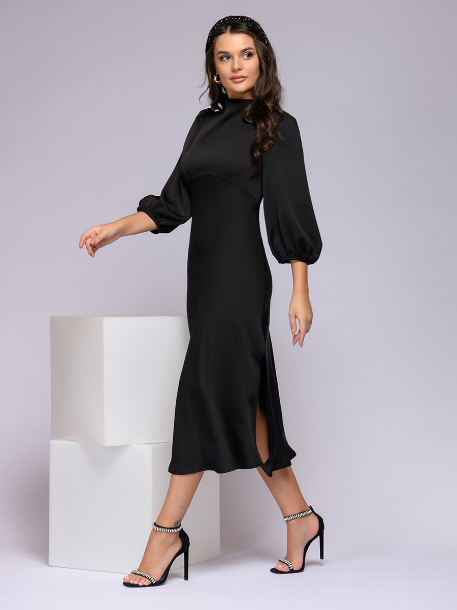 

Платье женское 1001dress 0122001-02330 черное 40, 0122001-02330