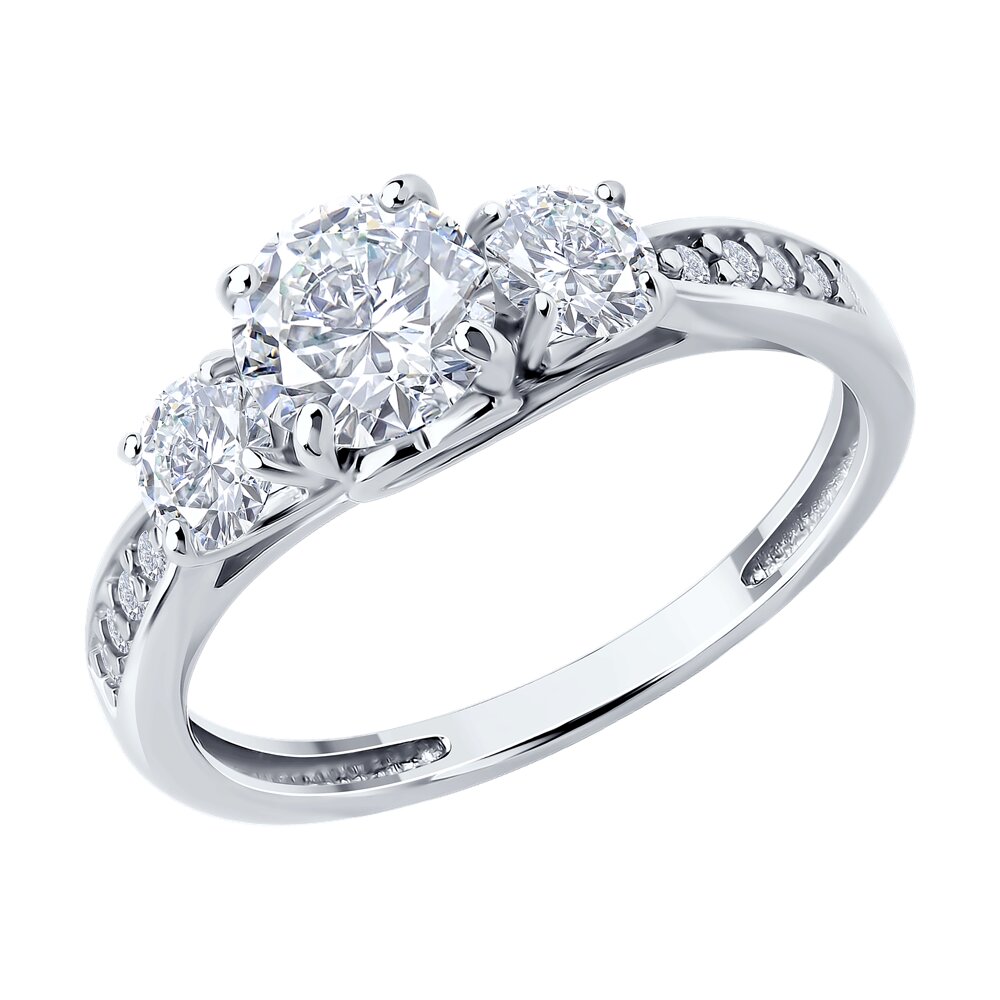 

Кольцо из серебра р. 17 Diamant 94-110-02151-1, фианит, 94-110-02151-1