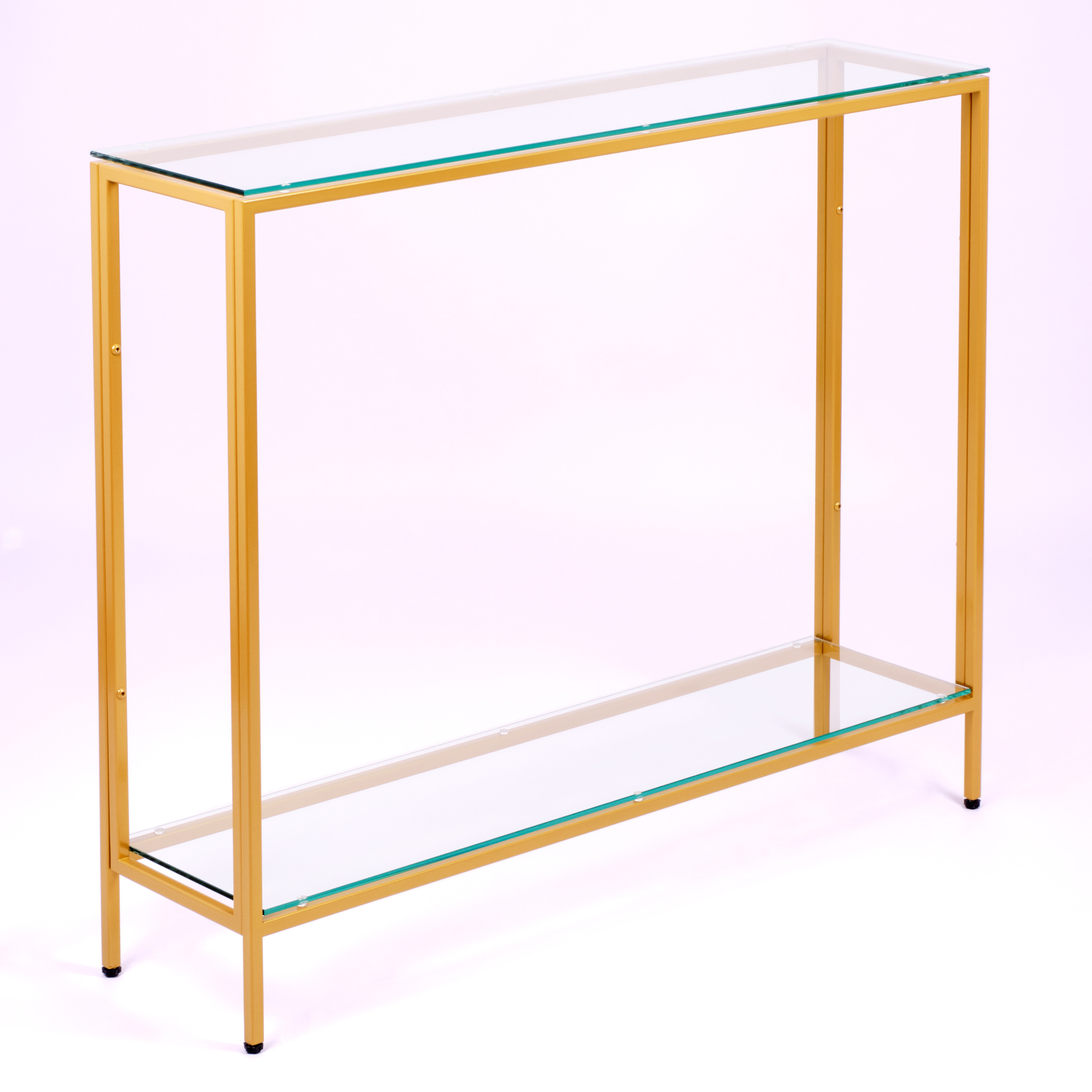 Консольный стол 1082-CG clear золотой AllConsoles 100x25x80