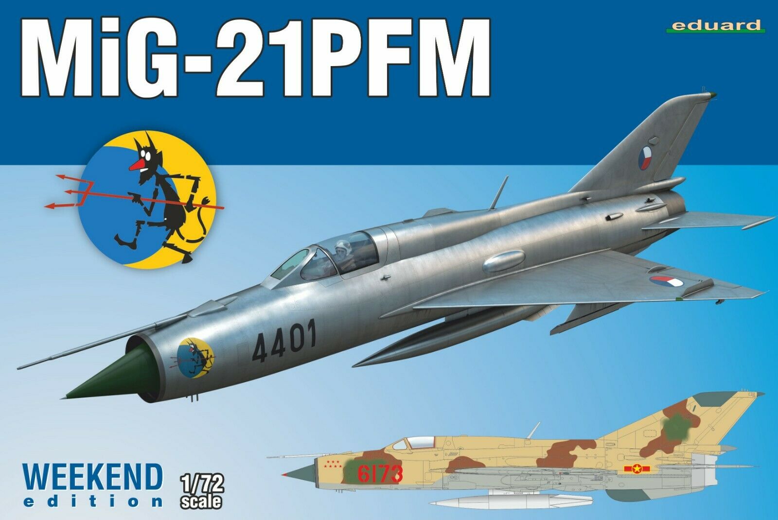 

Сборная модель Eduard 1/72 Истребитель M&G-21PFM 7454