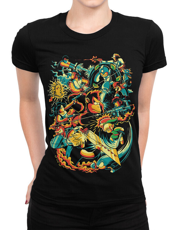 

Футболка женская Dream Shirts Любимые игры Женская 10009841 черная S, Любимые игры Женская 10009841