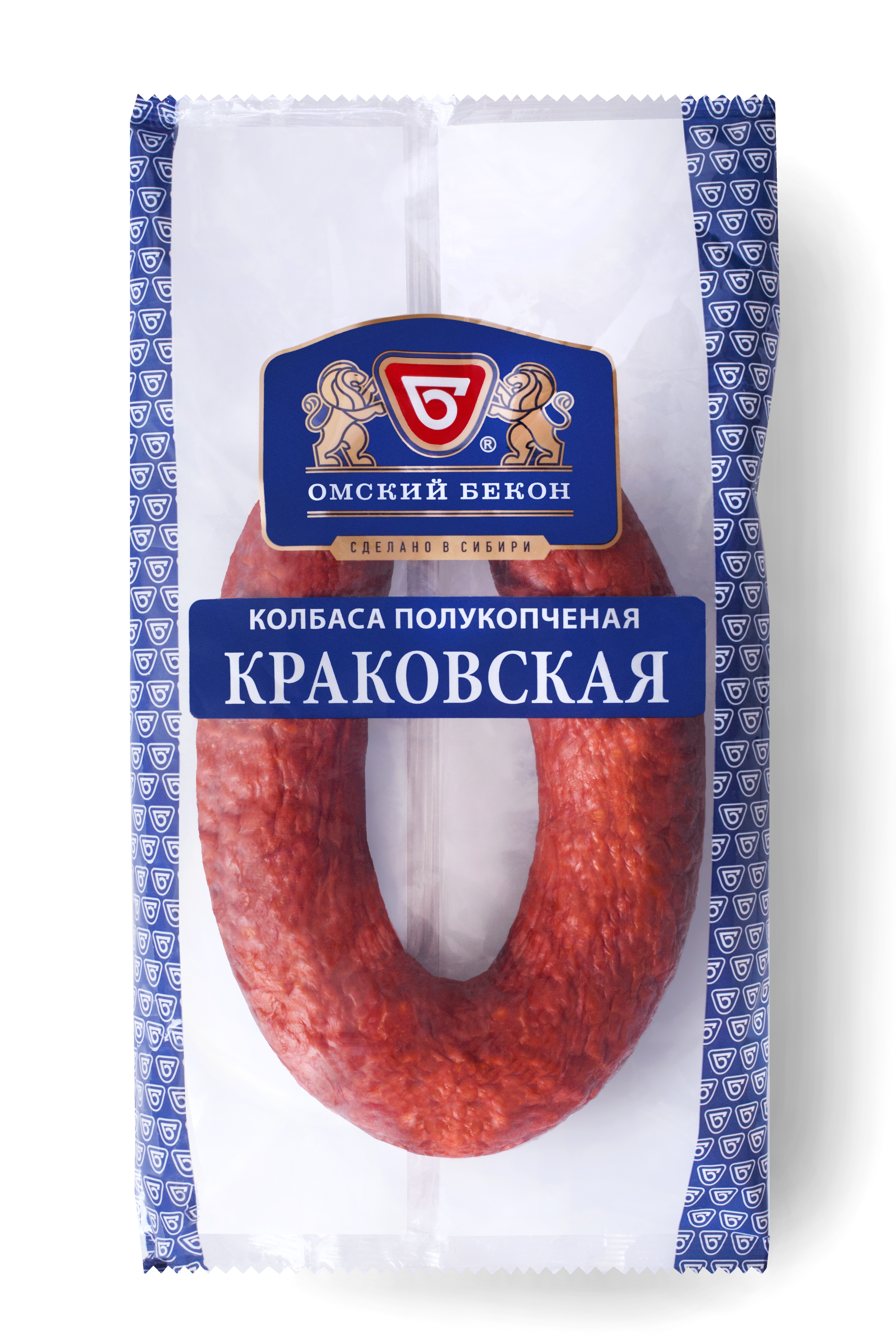 

Колбаса Омский бекон Краковская полукопченая 480 г