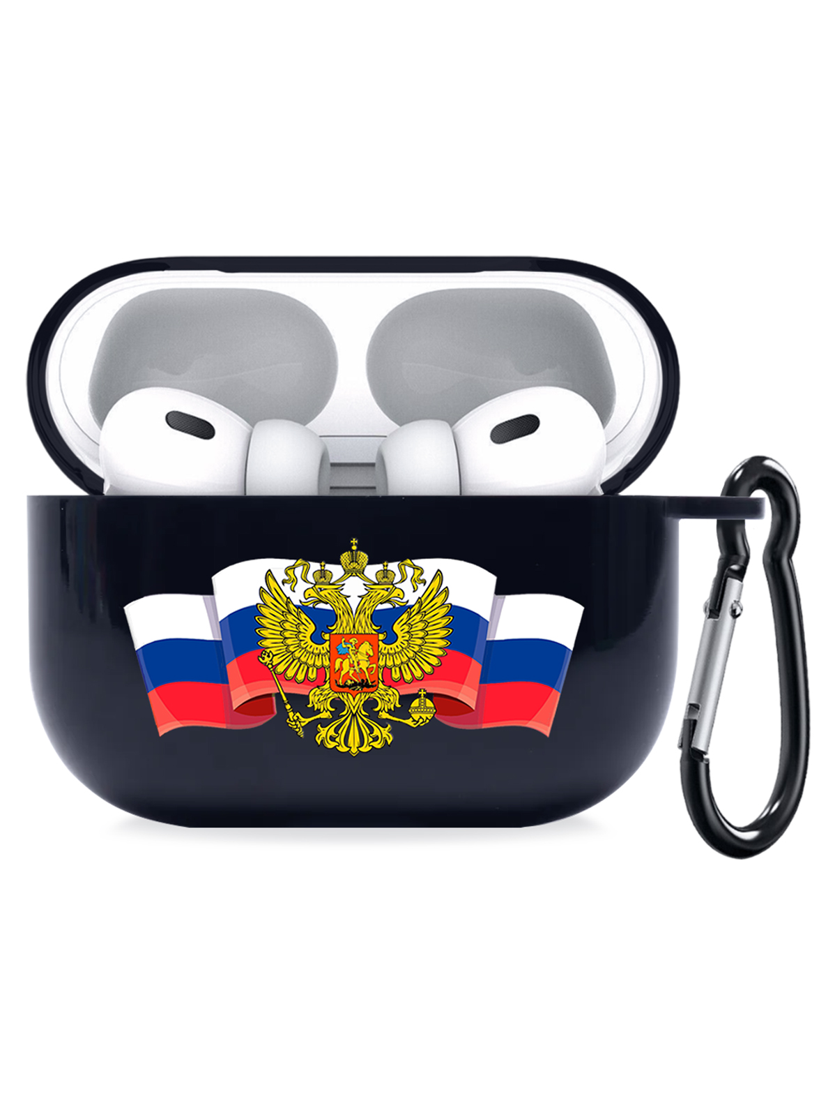 фото Чехол signumcase для apple airpods pro 2 герб россии темно-синий