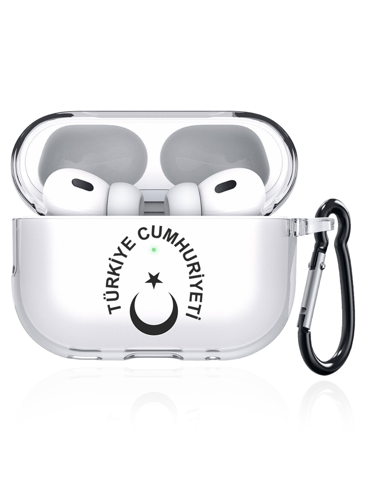 

Чехол SignumCase для Apple AirPods Pro 2 Герб Турции прозрачный, Черный;прозрачный, Герб Турции