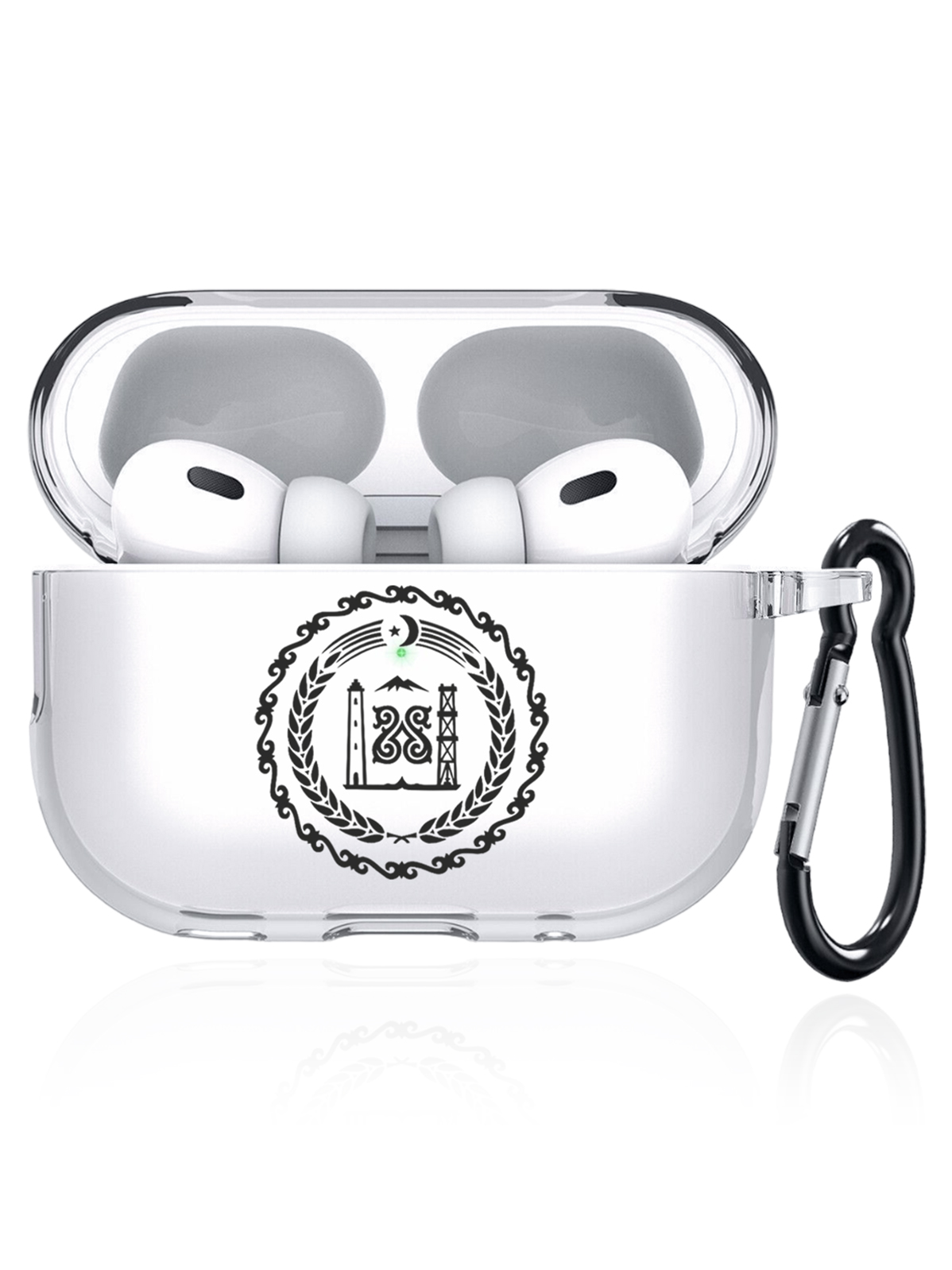 

Чехол SignumCase для Apple AirPods Pro 2 Герб Чечни прозрачный, Черный;прозрачный, Герб Чечни