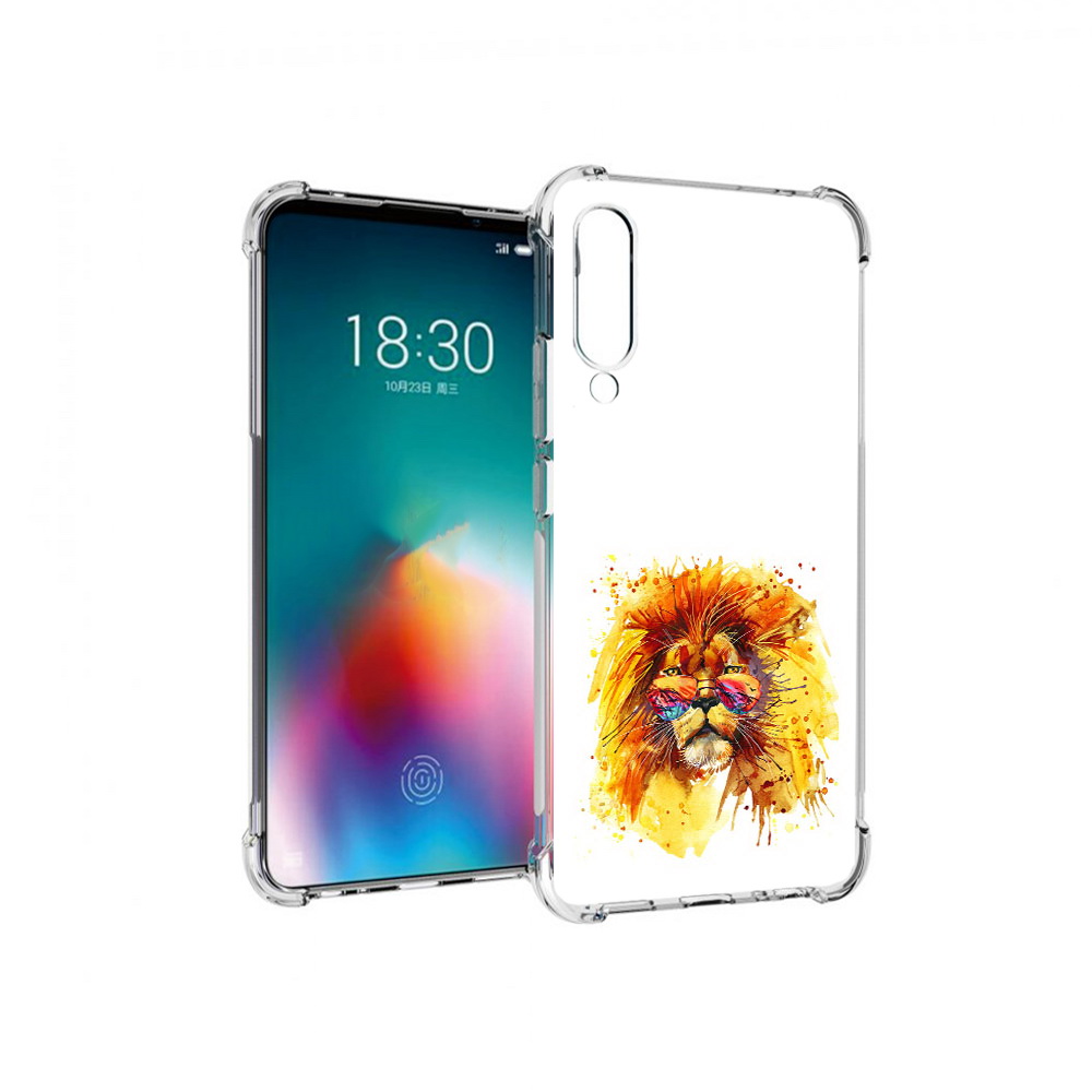

Чехол MyPads Tocco для Meizu 16T лев в очках (PT144619.90.436), Прозрачный, Tocco