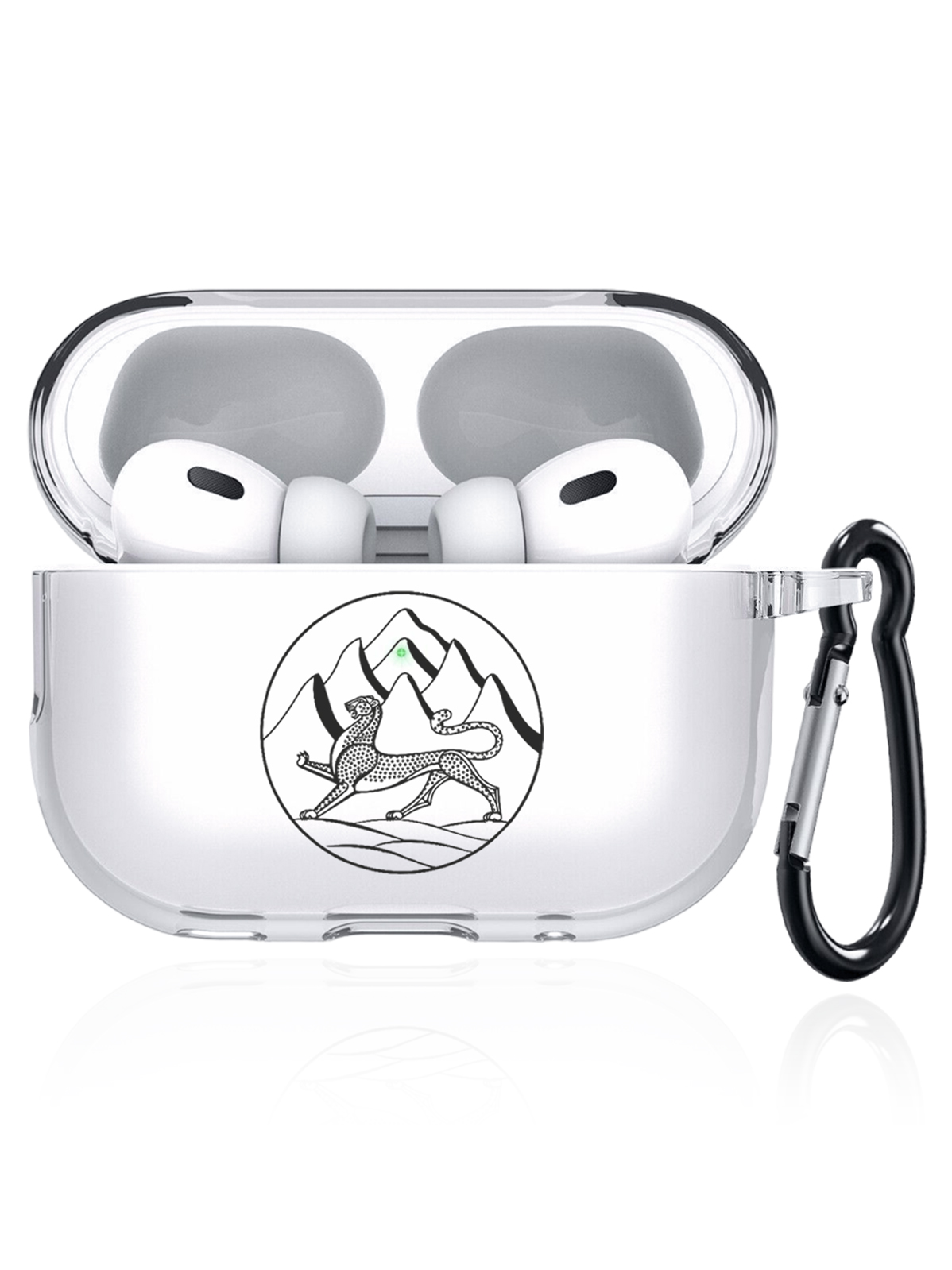 

Чехол SignumCase для Apple AirPods Pro 2 Герб Северной Осетии прозрачный, Черный;прозрачный, Герб Северной