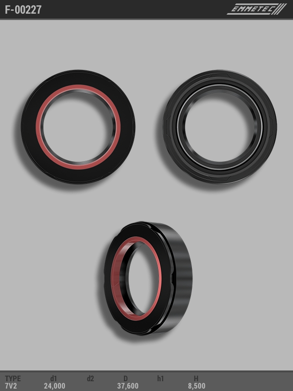 

Сальник рулевой рейки EMMETEC 24x37.6x8.5 (7V2) F-00227, F-00227, F00227