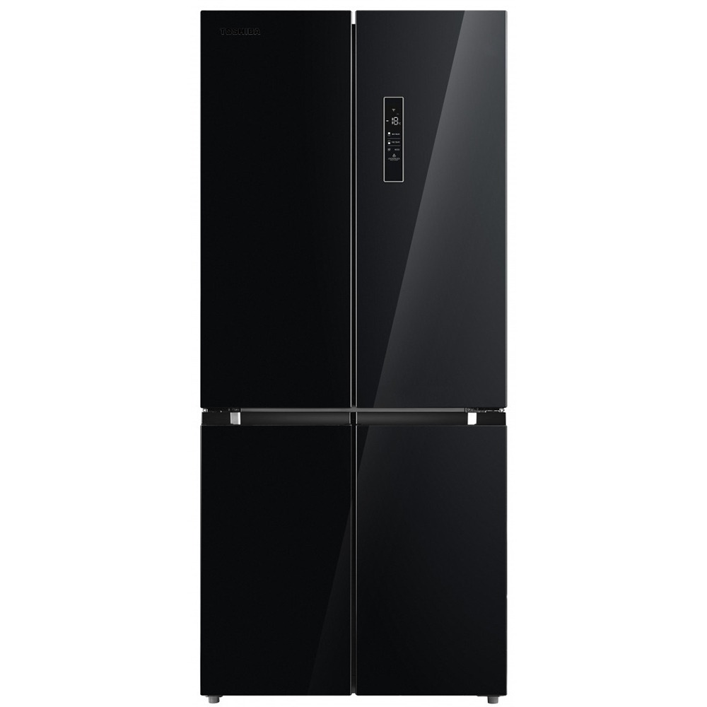 Холодильник Toshiba GR-RF610WE-PGS(22) черный холодильник side by side haier hrf 535dm7ru