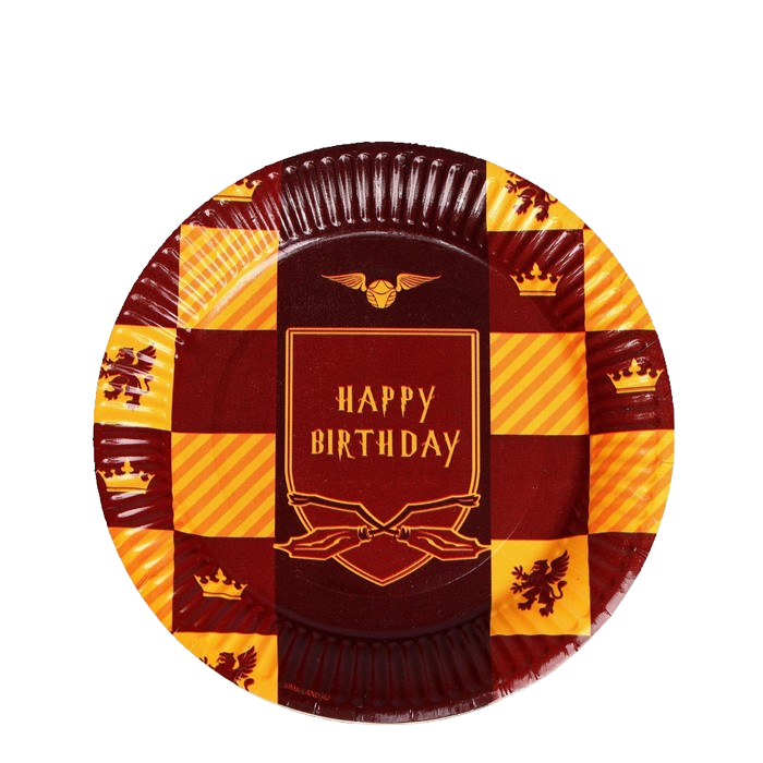 

Тарелка бумажная Happy Birthday, цвет красный, набор 6 шт, 18 см, Белый