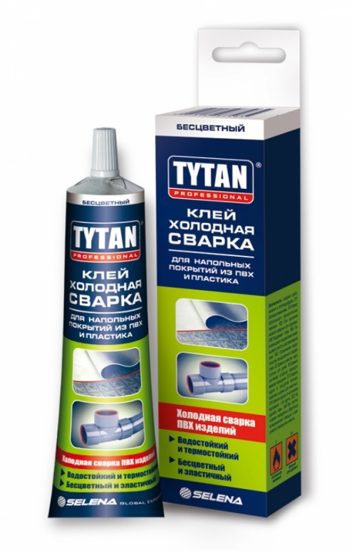 Клей холодная сварка для напольных покрытий из ПВХ и пластика Tytan Professional 100 г клей для горячей вулканизации бхз