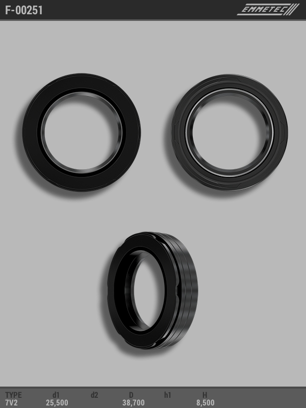 

Сальник рулевой рейки EMMETEC 25.5x38.7x8.5 (7V2) F-00251, F-00251, F00251