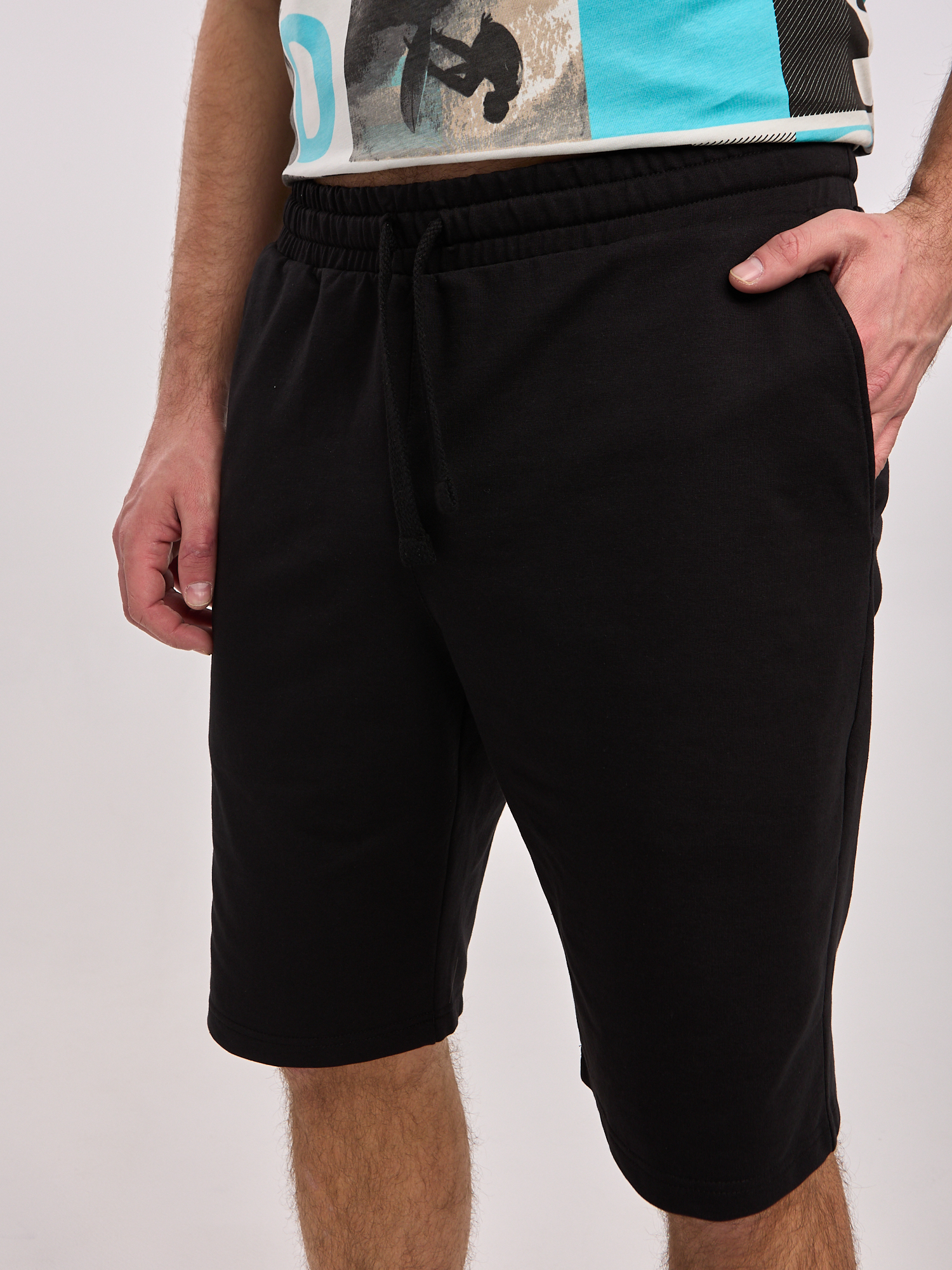 Трикотажные шорты мужские Jonquil 107Ш08 черные XL