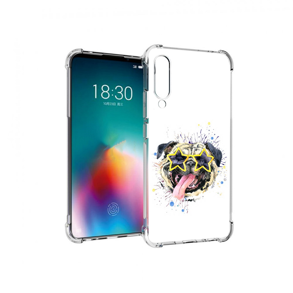 

Чехол MyPads Tocco для Meizu 16T мопс боксер (PT144619.90.482), Прозрачный, Tocco
