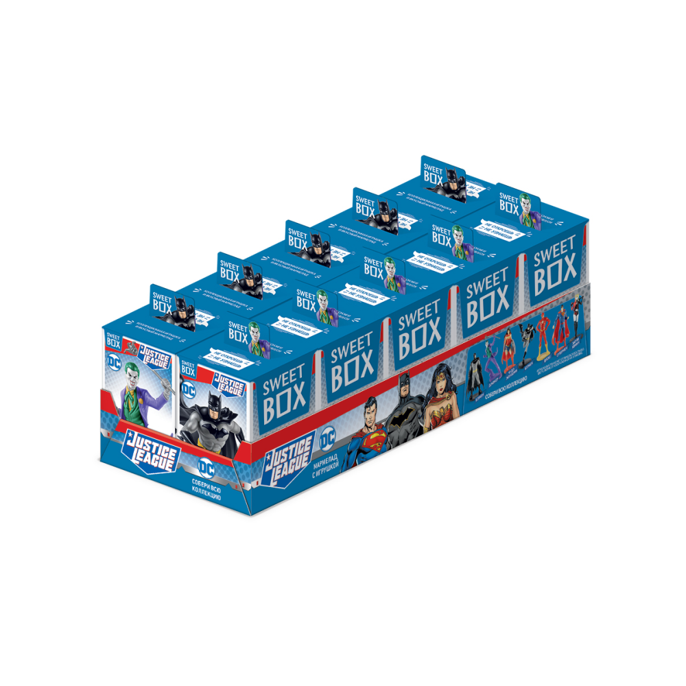 

СВИТБОКС BATMAN Мармелад с игрушкой в коробочке,10 шт по 10г.