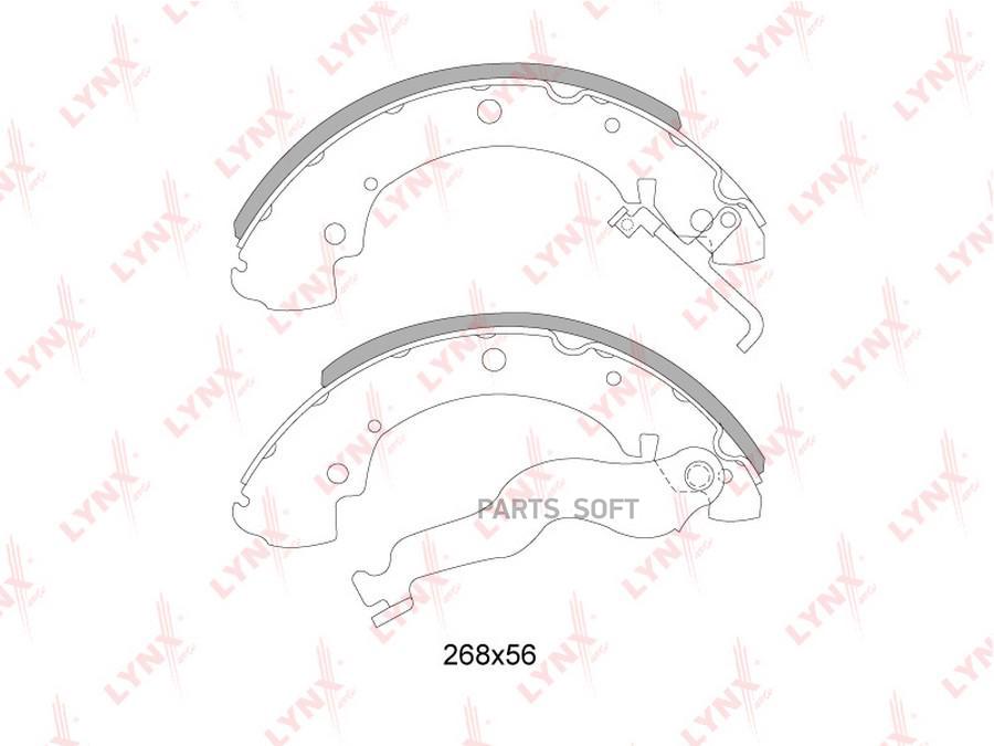 

Тормозные колодки LYNXauto задние барабанные BS8003