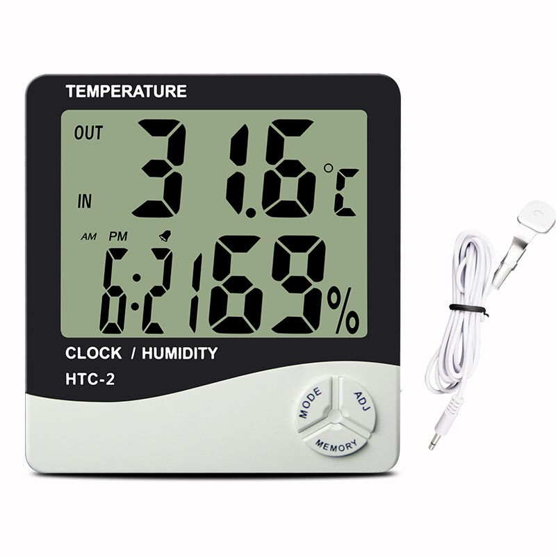 Термометр-гигрометр HTC-2: температура в помещении и на улице влажность