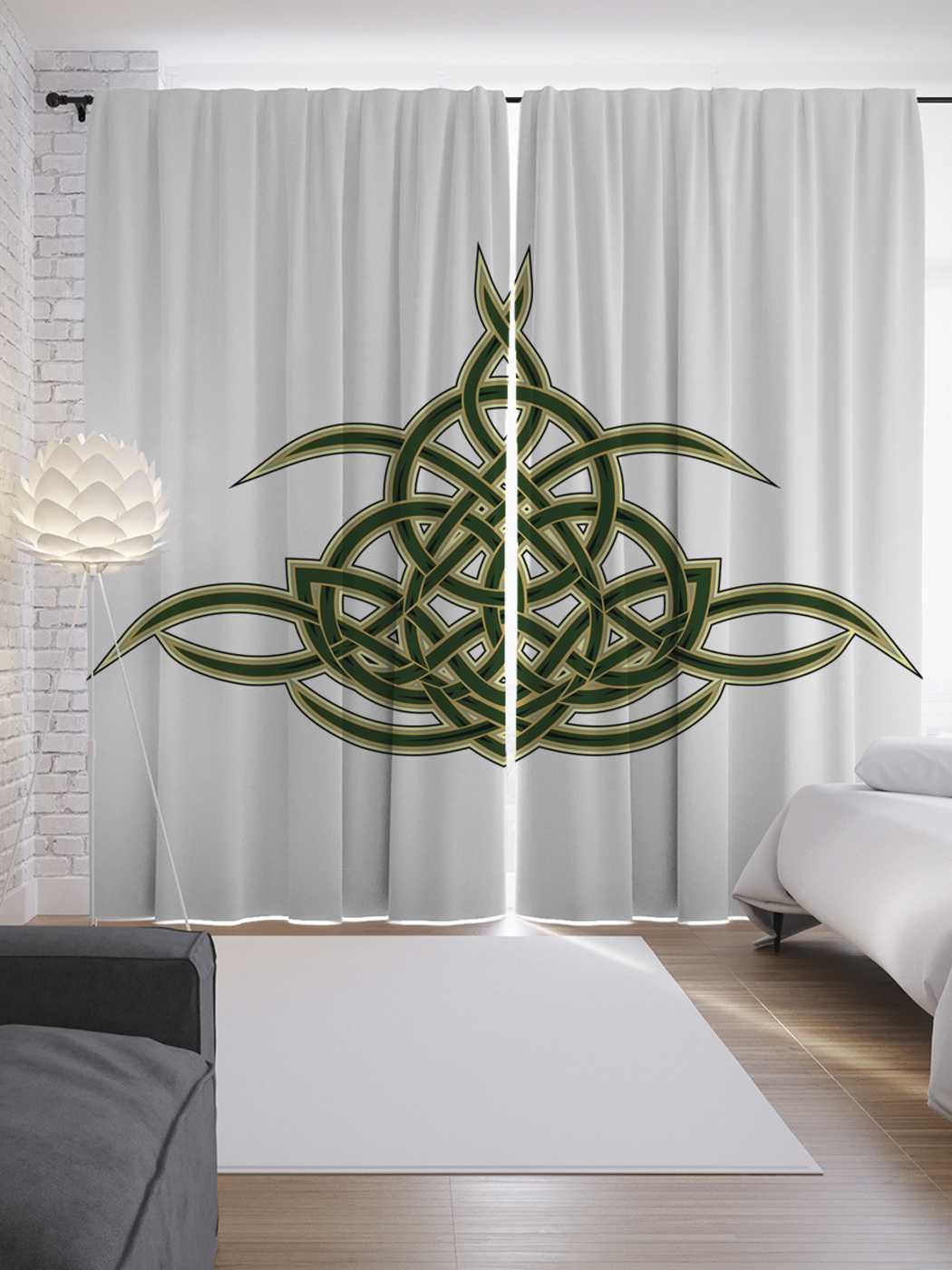 фото Шторы joyarty с фотопечатью "волшебная метка" из сатена, 290х265 см