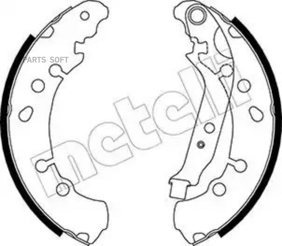 

Бараб Тормоз Колодок Metelli 530454