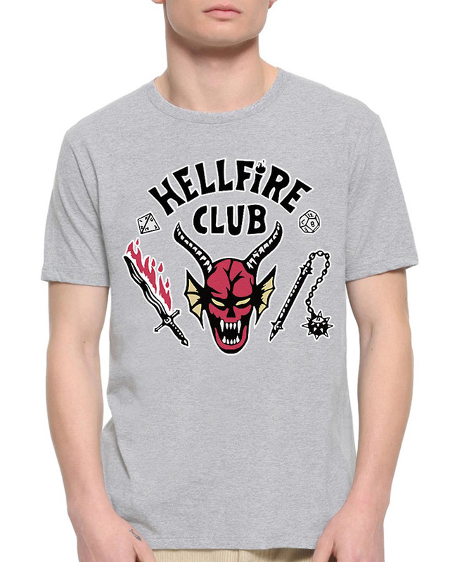 

Футболка Design Heroes Очень Странные Дела - Hellfire Club / Stranger Things / Мужская Сер, STR-149002w-2fut