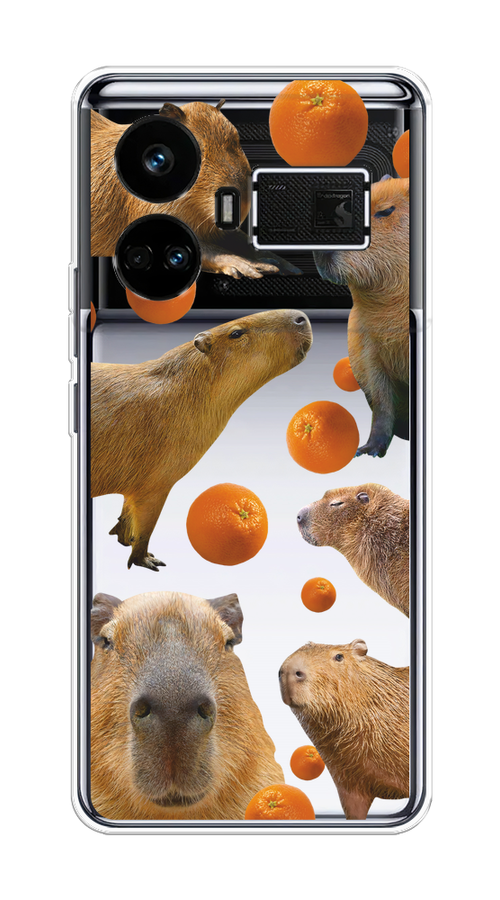 

Чехол на Realme GT5 "Капибара и апельсины", Бежевый;оранжевый, 2515050-1