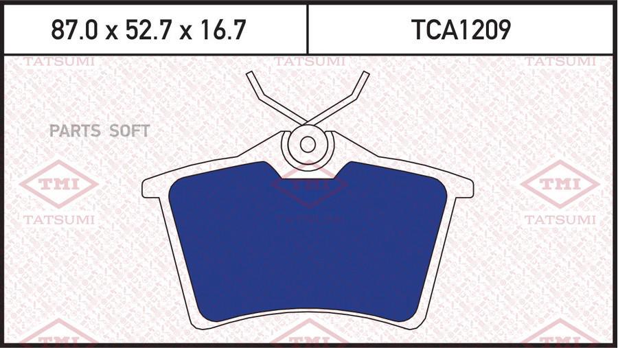 

Комплект тормозных колодок Tatsumi tca1209
