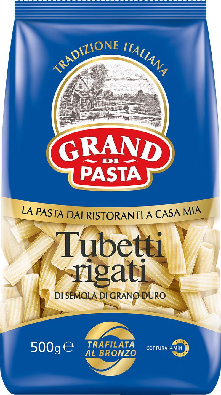 фото Макаронные изделия grand di pasta трубочки тубетти 500 г