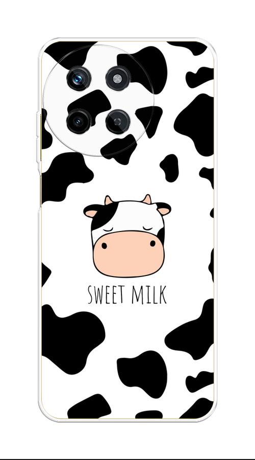 

Чехол на Realme 11 4G "Sweet milk", Розовый;белый;черный, 2515150-1