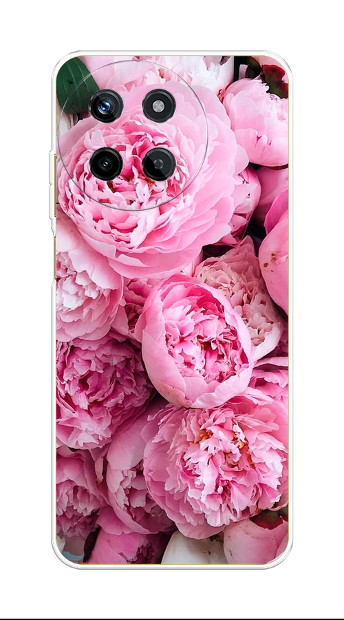 

Чехол на Realme 11 4G "Розовые пионы", Бежевый;розовый, 2515150-1