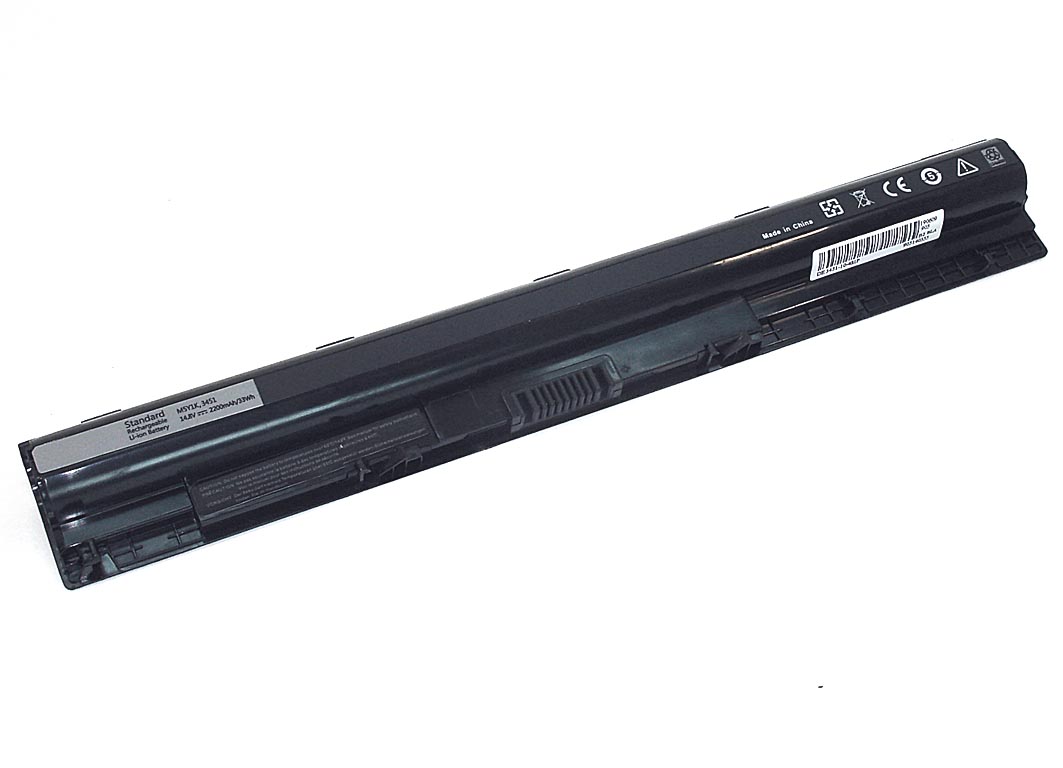 Аккумуляторная батарея для ноутбука Dell 3451 14.8V 2200mAh черная OEM