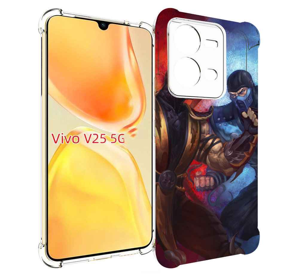 

Чехол MyPads Mortal Kombat art для Vivo V25 5G / V25e, Прозрачный, Tocco