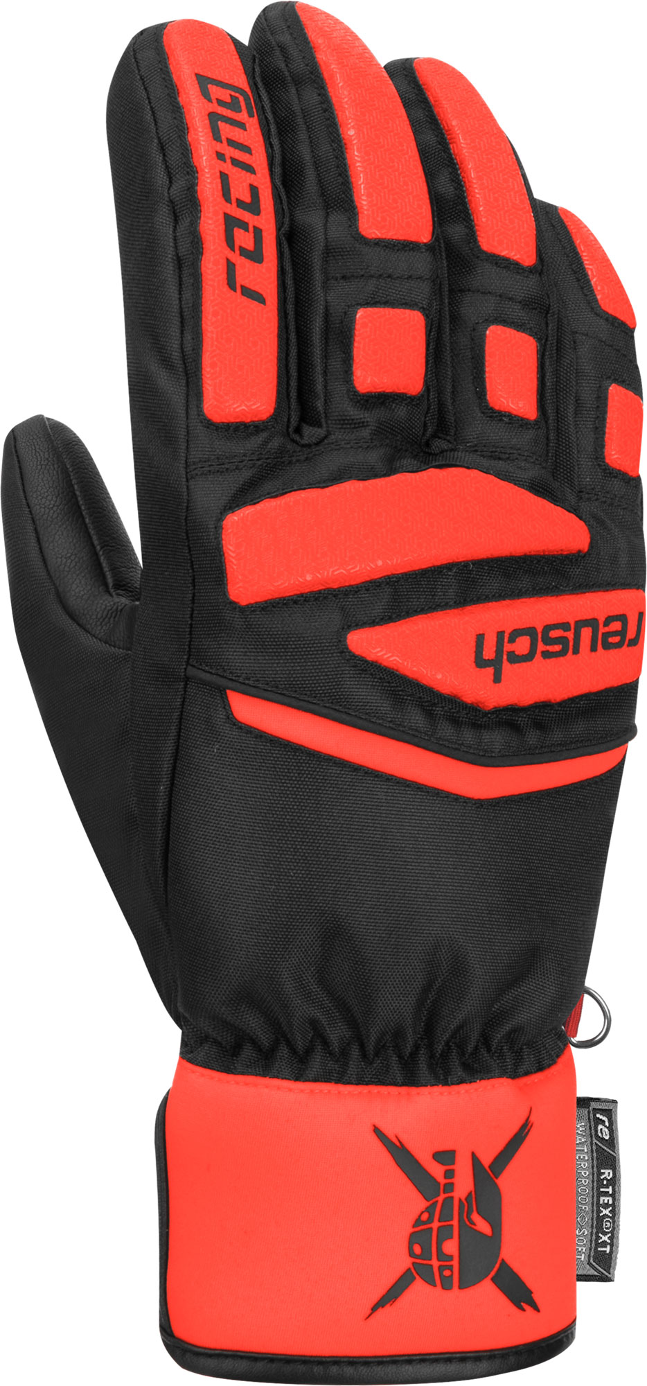 фото Перчатки горнолыжные reusch worldcup warrior prime r-tex xt black/fluo red (inch (дюйм):9)