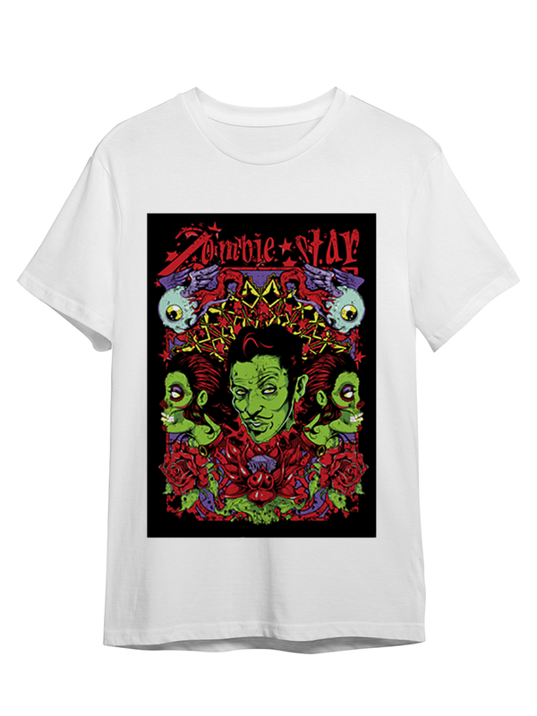 

Футболка унисекс СувенирShop Абстракция "Zombie star / Зомби" 13 белая S (44-46), Белый, Абстракция "Zombie star / Зомби" 13