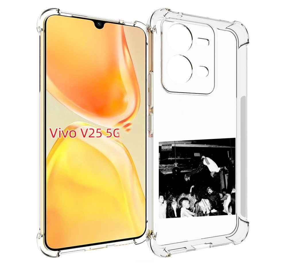 

Чехол MyPads Playboi Carti - Die Lit для Vivo V25 5G / V25e, Прозрачный, Tocco