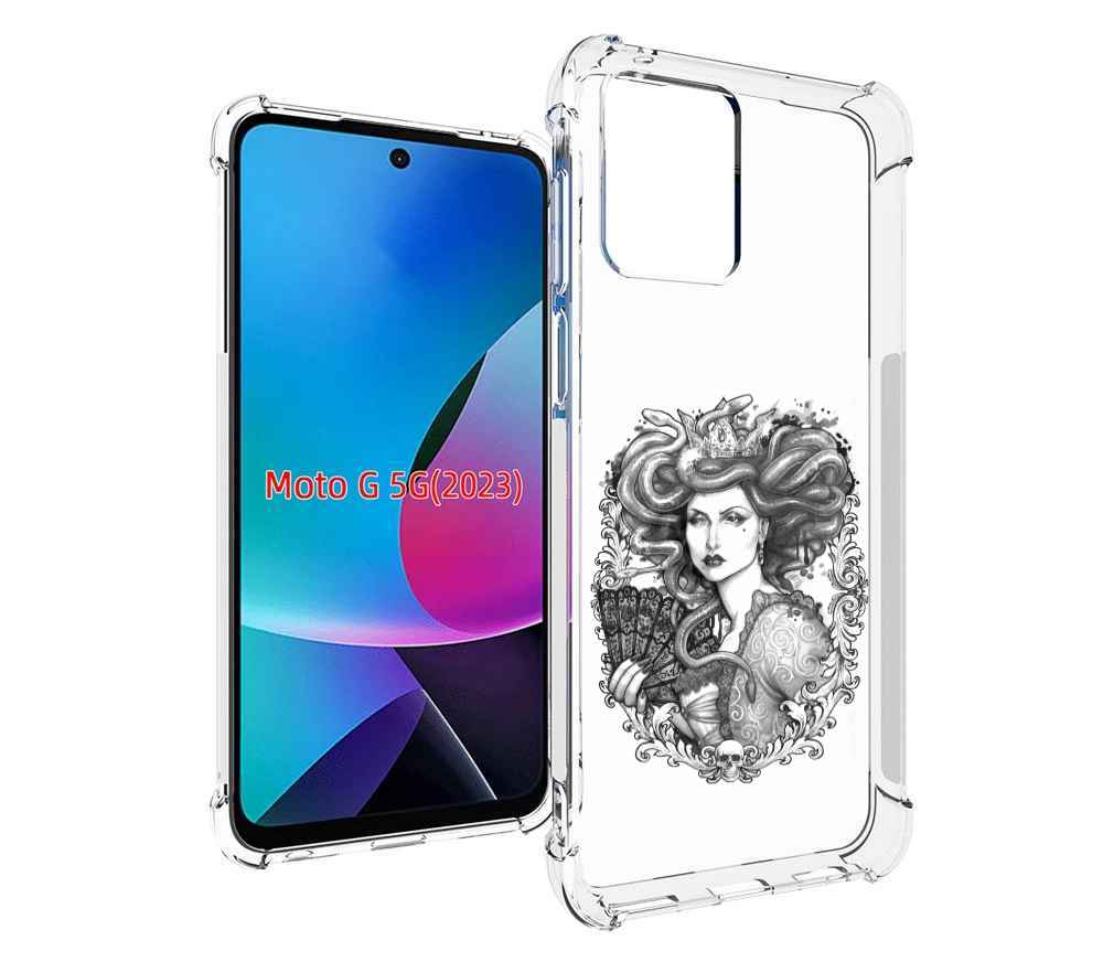 

Чехол MyPads медуза черно белый для MOTO G 5G 2023, Tocco