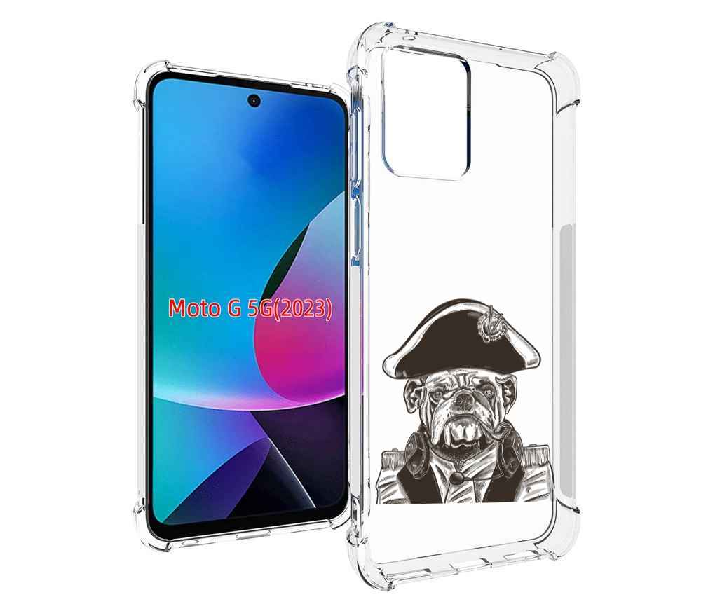 

Чехол MyPads мопс генерал для MOTO G 5G 2023, Tocco