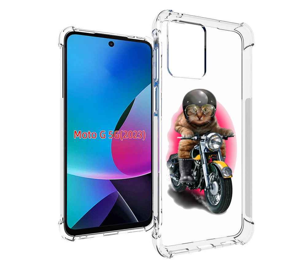

Чехол MyPads мото-кот для MOTO G 5G 2023, Tocco