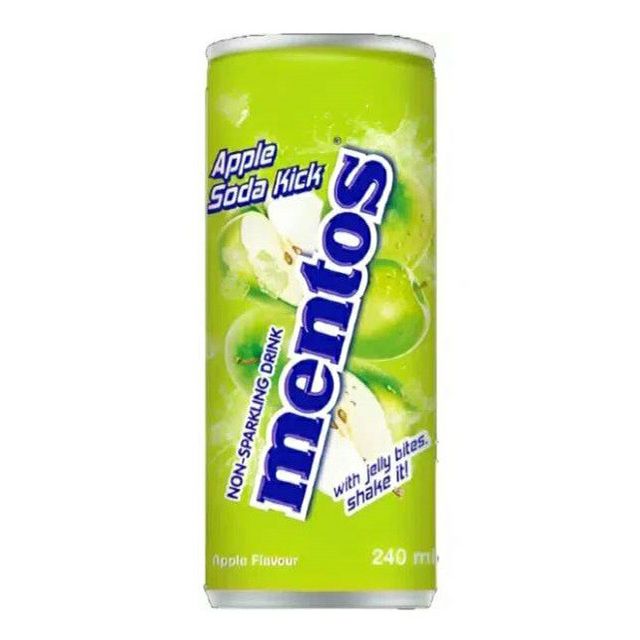 Напиток сокосодержащий Mentos Apple Soda Kick 240 мл