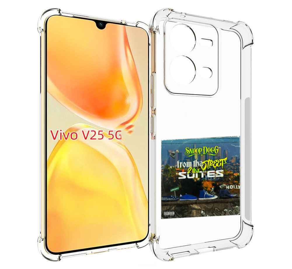 

Чехол MyPads Snoop Dogg FROM THE STREET 2 THA SUITES для Vivo V25 5G / V25e, Прозрачный, Tocco
