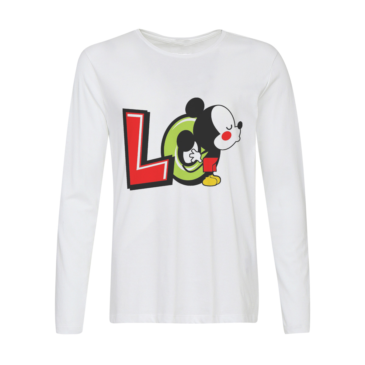 

Лонгслив CoolPodarok Lo (Love любовь), Белый, w0113905