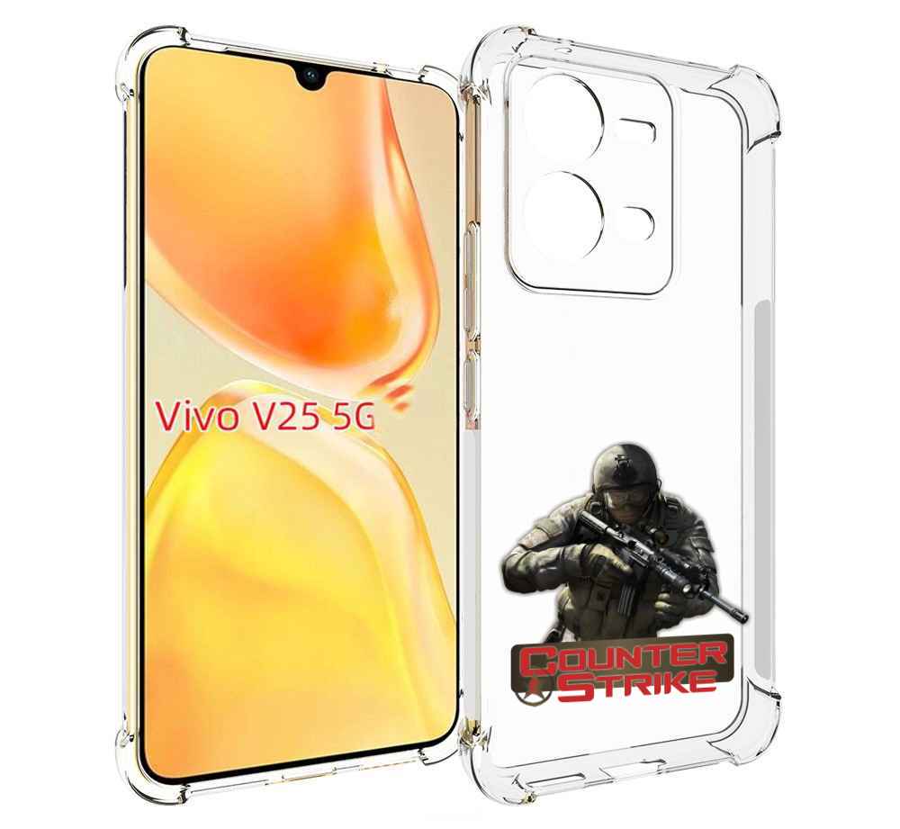 

Чехол MyPads Контра для Vivo V25 5G / V25e, Прозрачный, Tocco